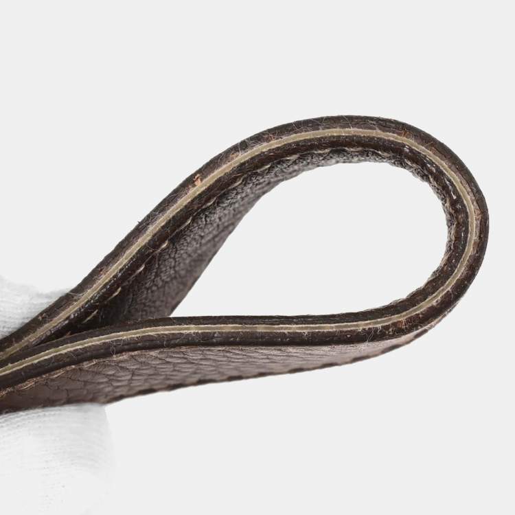 Pre Owned Christian Dior Brown Leather Saddle Handbag