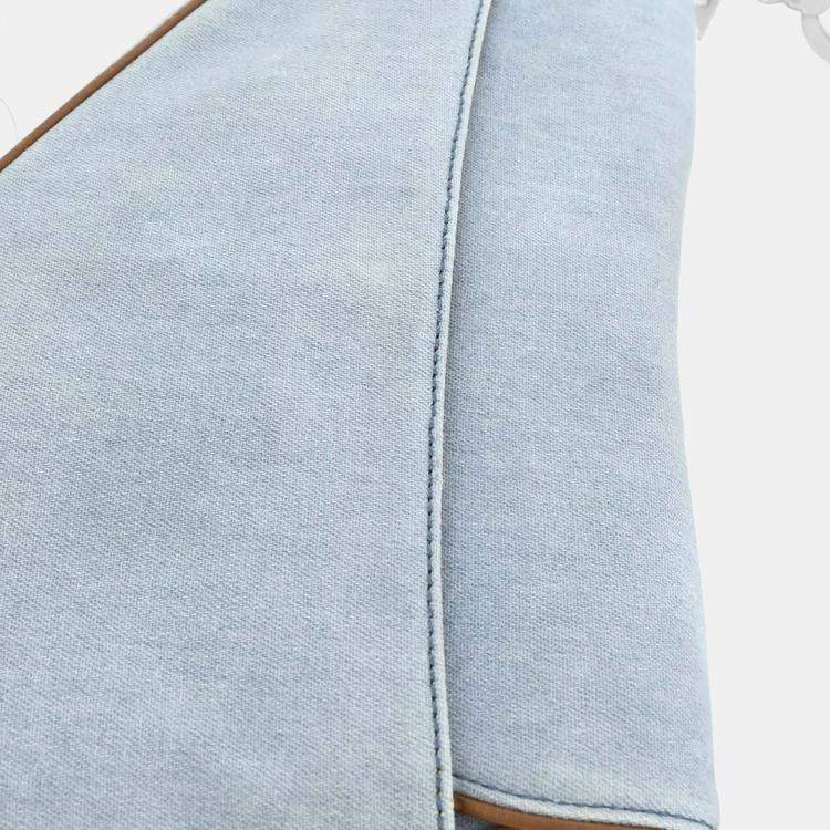 مملوكة مسبقًا Dior Saddle Blue Cotton Shoulder Bag