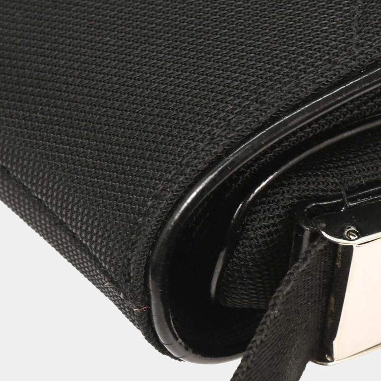 Pre Owned Dior Saddle Black Calfskin Leather Shoulder Bag