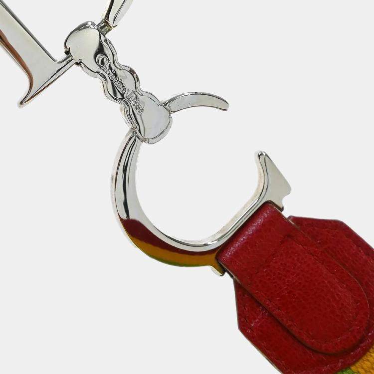 Pre Owned Dior Trotter Saddle Multicolor Canvas Shoulder Bag