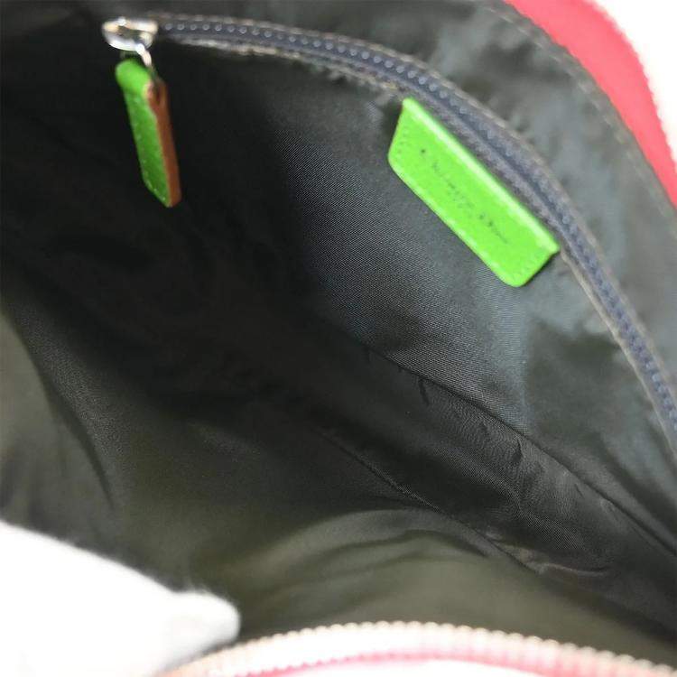 Pre Owned Dior Trotter Saddle Multicolor Canvas Shoulder Bag