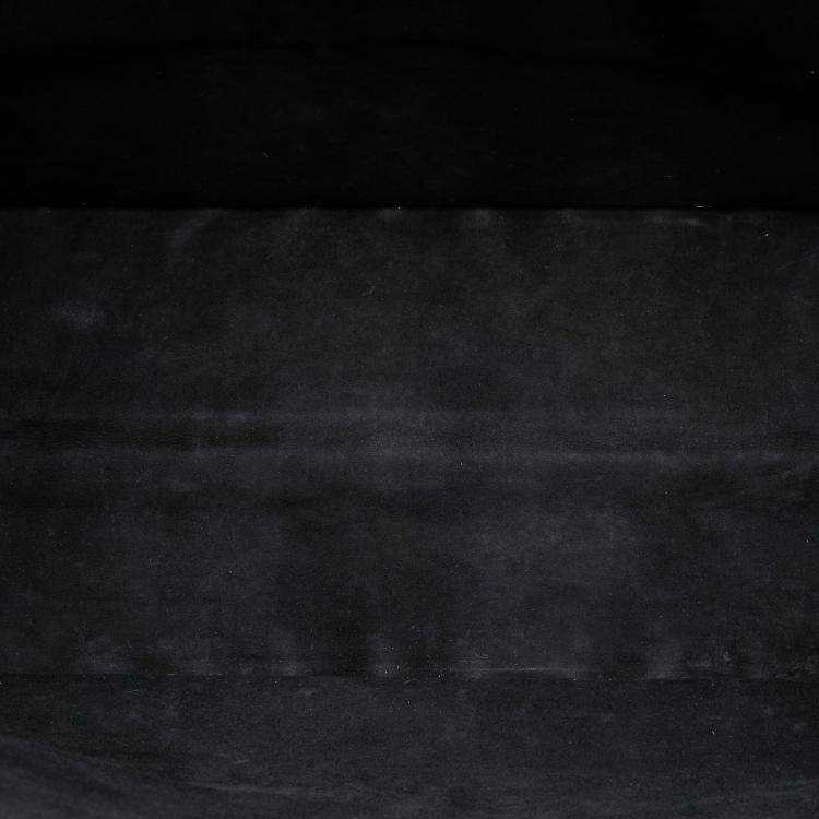 Pre Owned Dior Black Large Studded Embroidered Velvet Heart Lights Book Tote