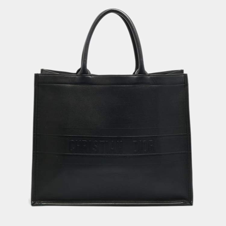 مملوكة مسبقًا Dior Book Large Black Leather Tote
