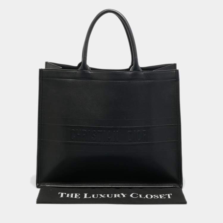 مملوكة مسبقًا Dior Book Large Black Leather Tote