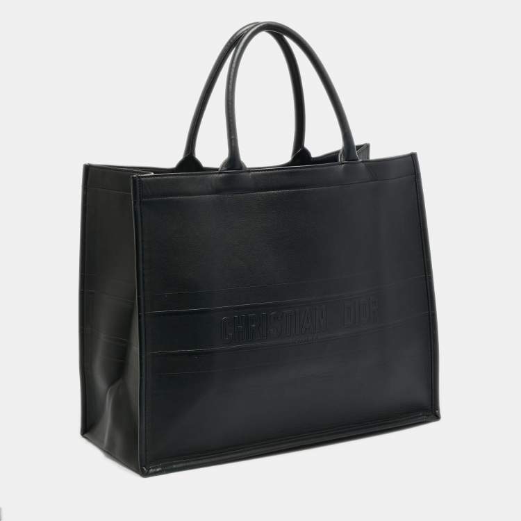 مملوكة مسبقًا Dior Book Large Black Leather Tote