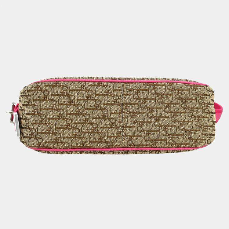 Pre Owned Christian Dior Beige Trotter Handbag