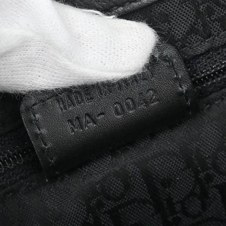 Pre Owned Dior Street Chic Columbus Black Leather Shoulder Bag