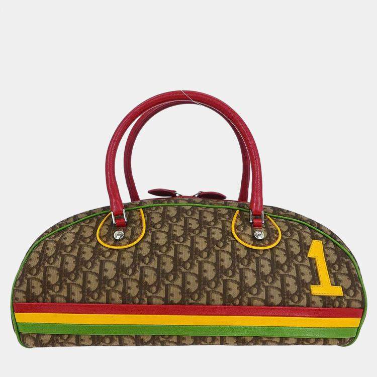 مملوكة مسبقًا Dior Trotter Multicolor Canvas Shoulder Bag