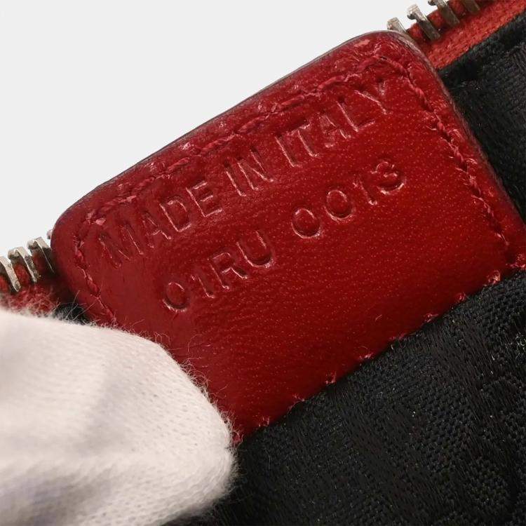 Pre Owned Christian Dior Red Victim Saddle Handbag