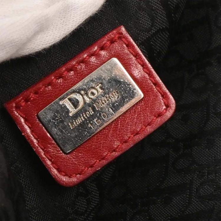 Pre Owned Christian Dior Red Victim Saddle Handbag