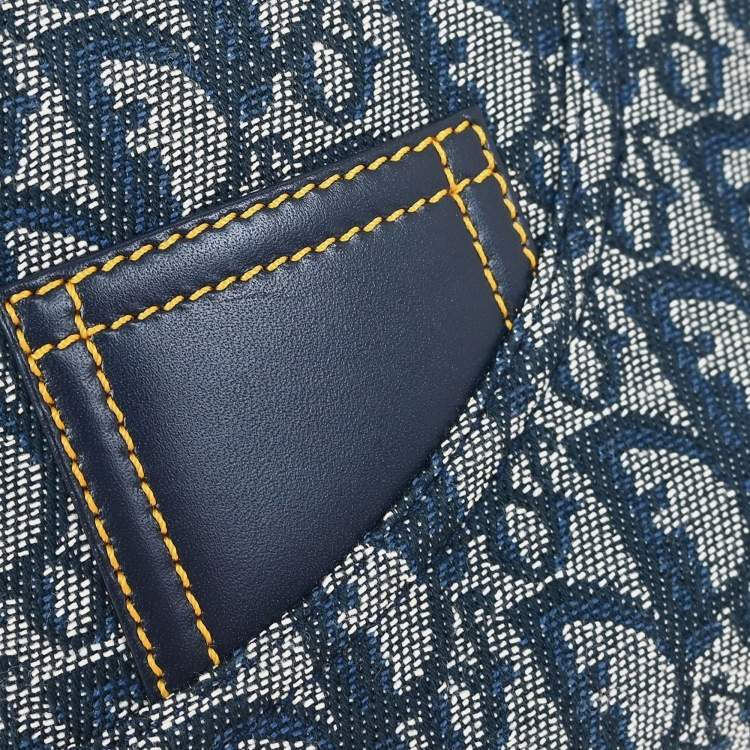 Pre Owned Christian Dior Navy Trotter Handbag