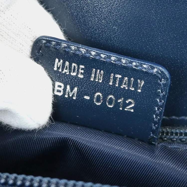 Pre Owned Christian Dior Navy Trotter Handbag
