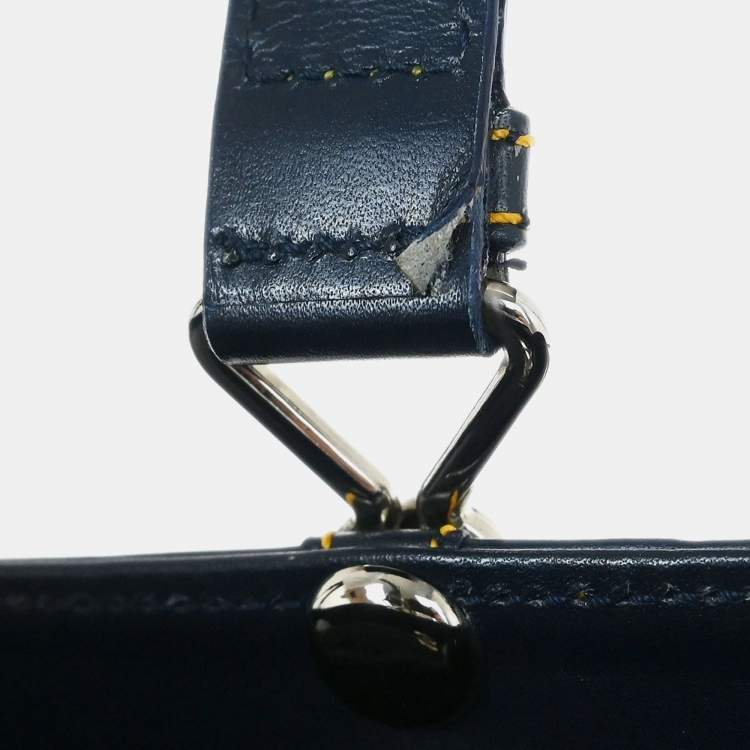 Pre Owned Christian Dior Navy Trotter Handbag