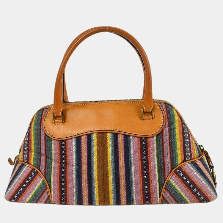 مملوكة مسبقًا Dior Montaigne Brown Calfskin Leather Top Handle Bag