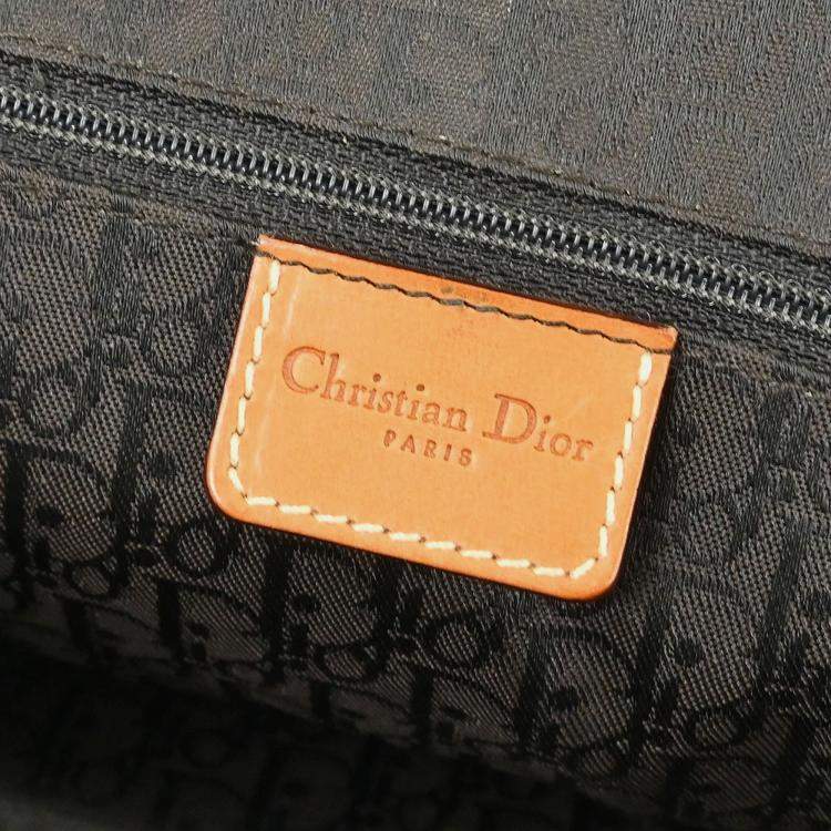 مملوكة مسبقًا Dior Montaigne Brown Calfskin Leather Top Handle Bag