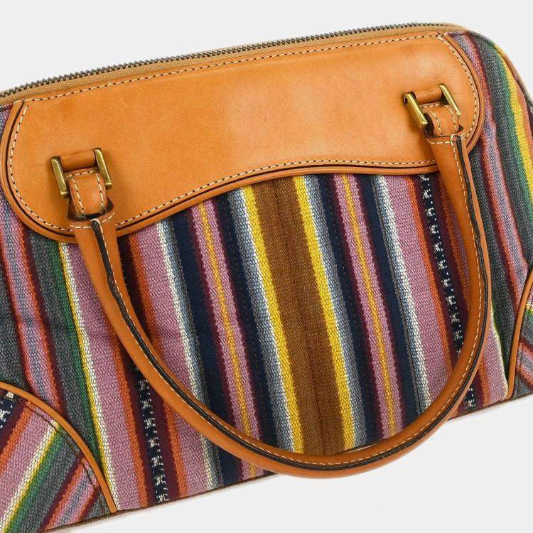 مملوكة مسبقًا Dior Montaigne Brown Calfskin Leather Top Handle Bag