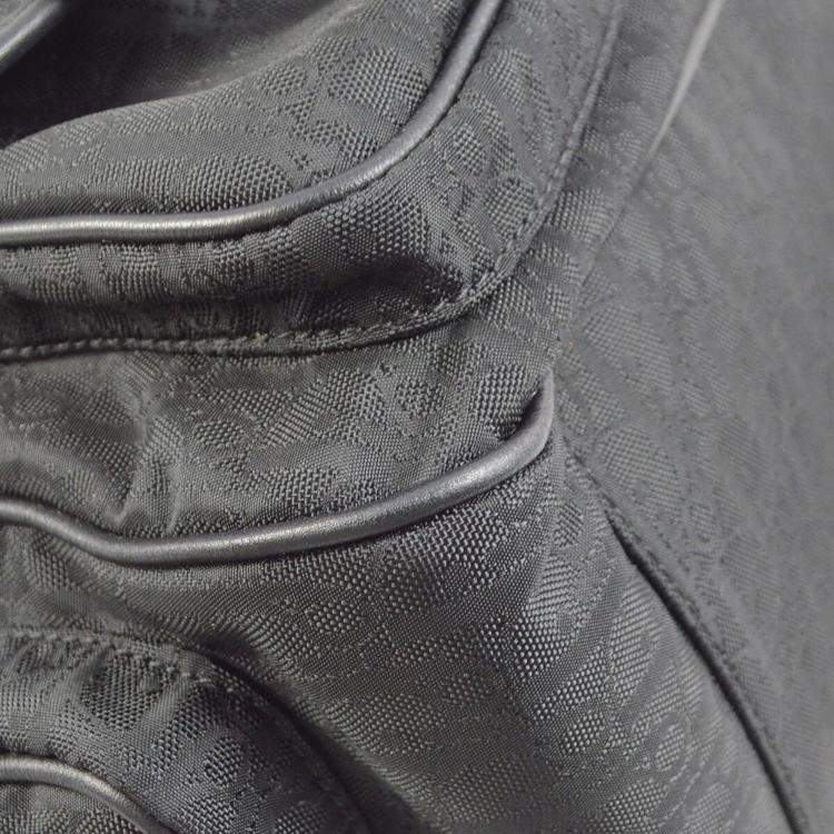 Pre Owned Dior Lovely Trotter Black Canvas Tote Bag