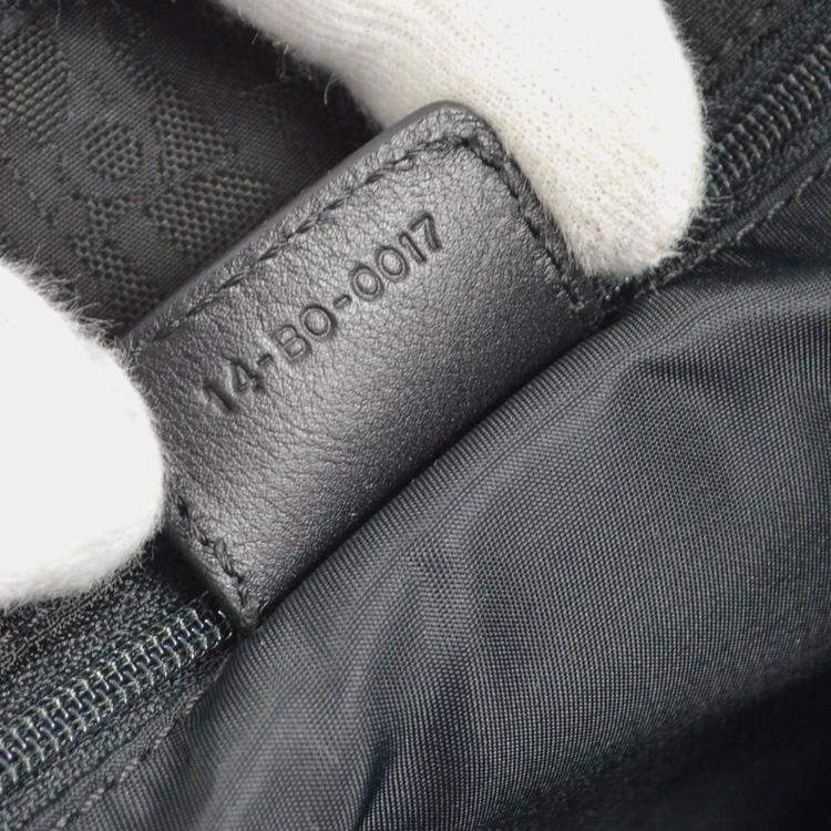 Pre Owned Dior Lovely Trotter Black Canvas Tote Bag