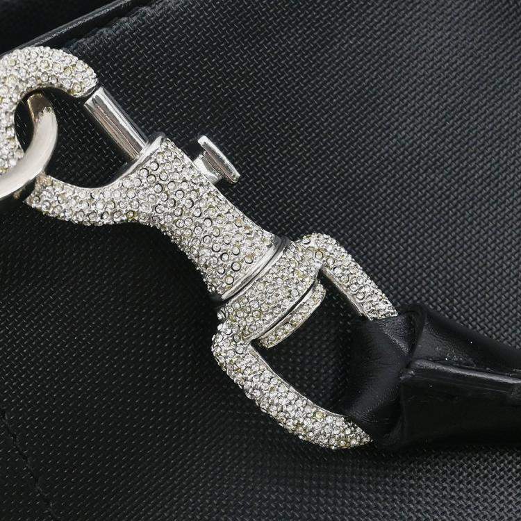 Pre Owned Christian Dior Black Lambskin Leather Shoulder Bag