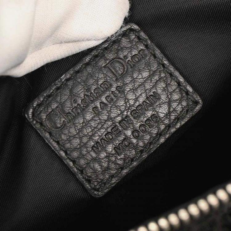 Pre Owned Dior Trotter Street Chic Black Trotter Canvas Belt Bag