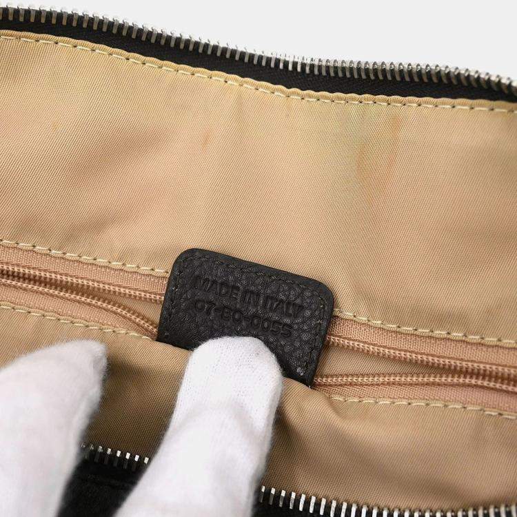 Pre Owned Dior Trotter Street Chic Black Trotter Canvas Belt Bag