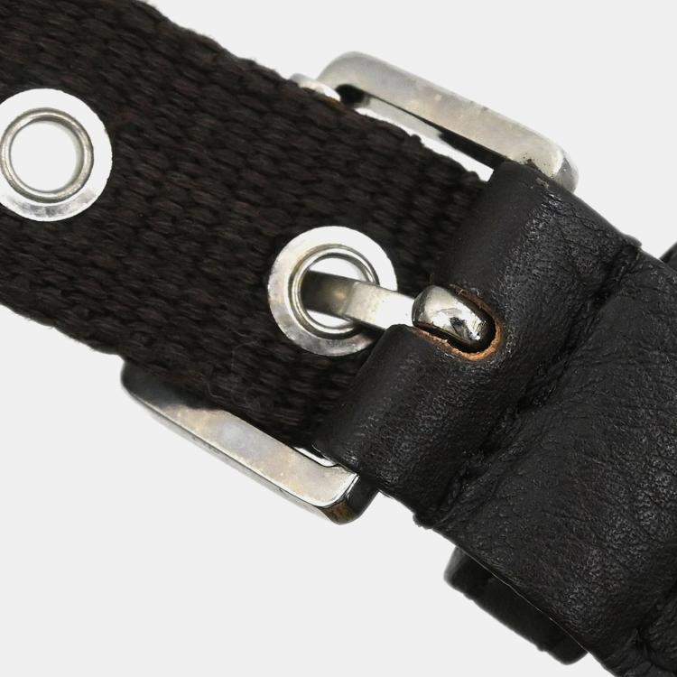 Pre Owned Dior Trotter Beige Canvas Shoulder Bag