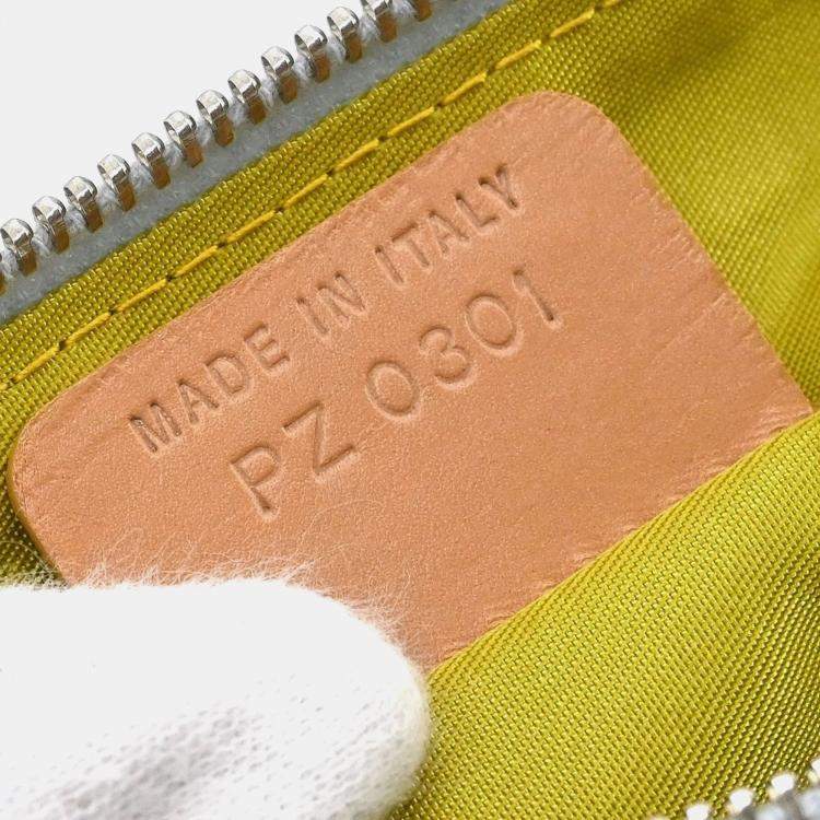 Pre Owned Dior Saddle Blue Denim Bag