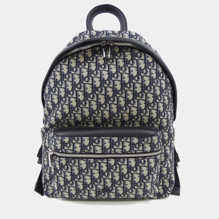 Pre Owned Dior Rider Oblique Jacquard Backpack