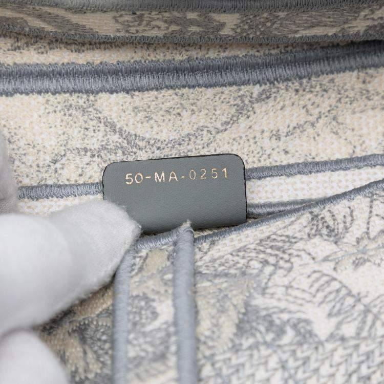 Pre Owned Dior Canvas Embroidered Toile de Jouy Saddle Bag