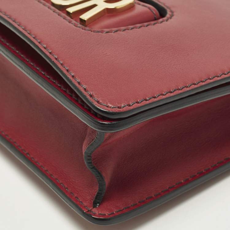 Pre Owned Dior J'Adior Flap Medium Red Leather Shoulder Bag