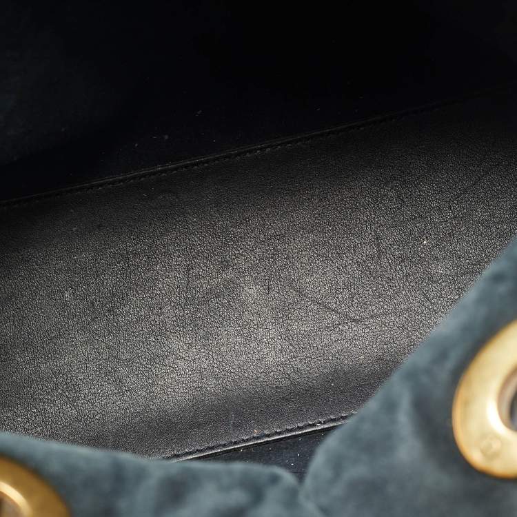 Pre Owned Dior Supple Lady Dior Medium Navy Blue Cannage Leather Tote