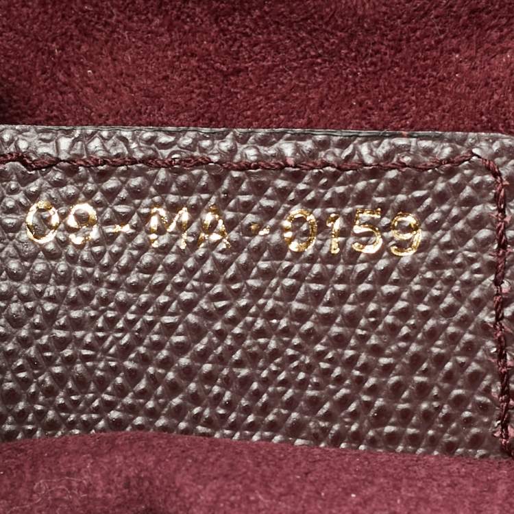 Pre Owned Dior Saddle Burgundy Leather Bag