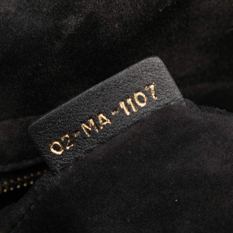 Pre Owned Dior Brown Medium Canvas Beaded and Embroidered Tarot Judgment Lady Dior