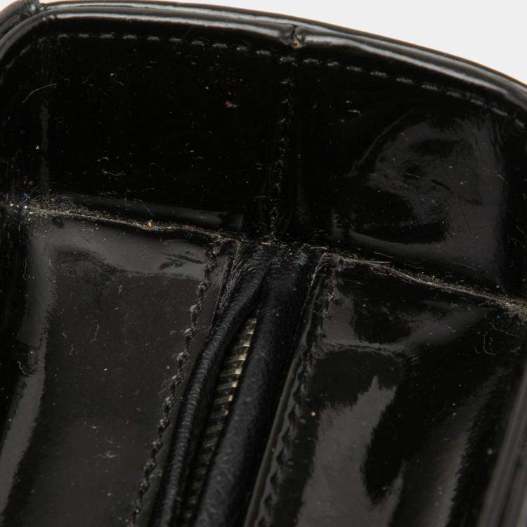 Pre Owned Dior Black Large Patent Cannage Lady Dior