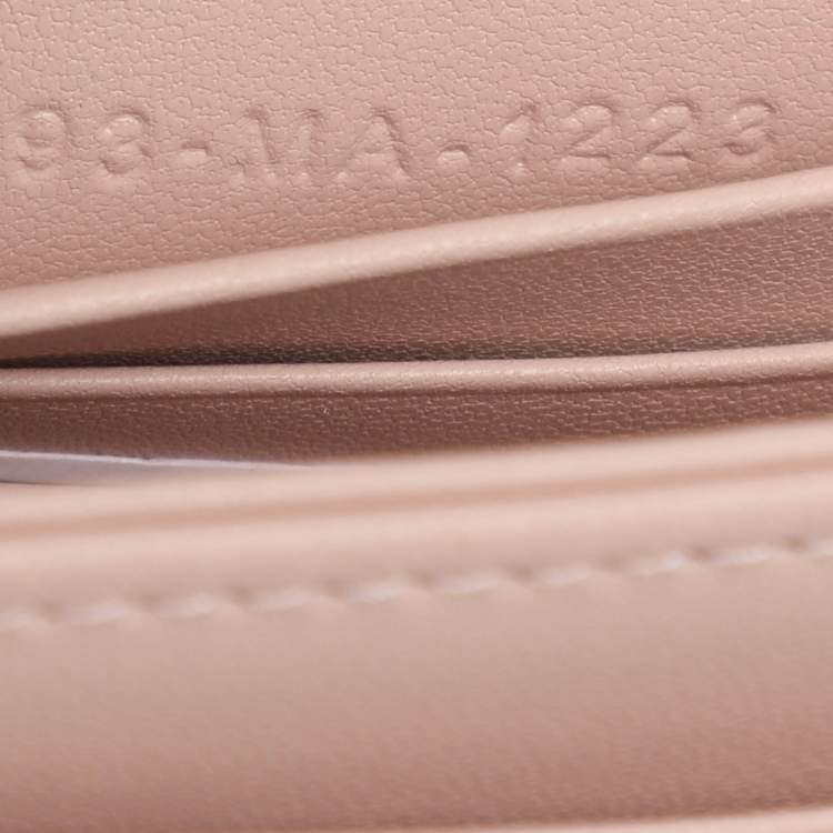 Pre Owned حقيبة جلد كاناج وردية مغبرة صغيرة ماي ديور ديور