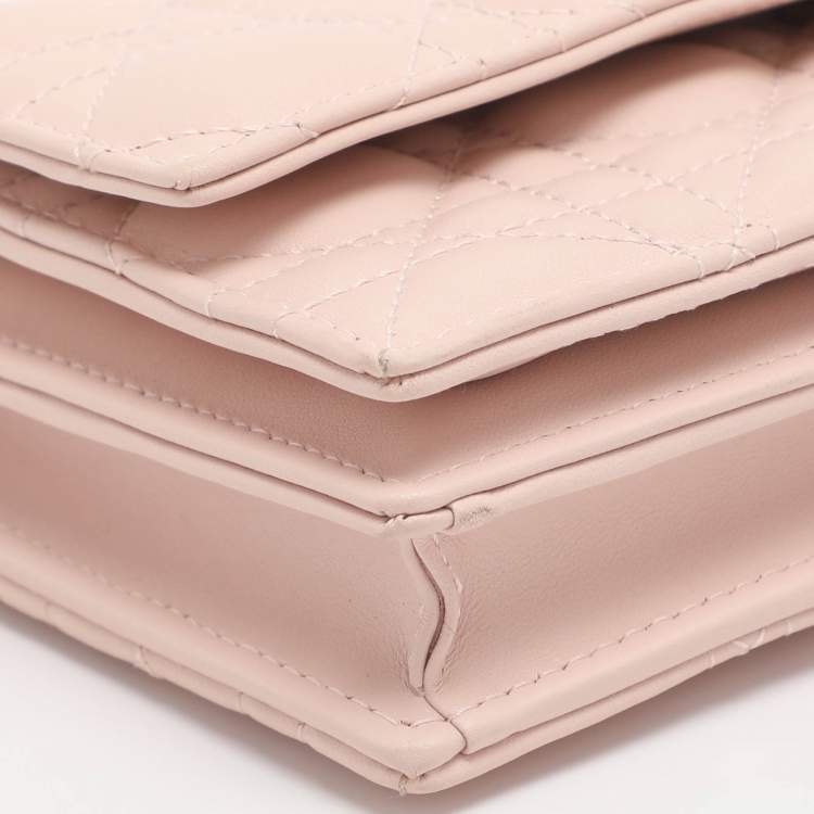 Pre Owned حقيبة جلد كاناج وردية مغبرة صغيرة ماي ديور ديور