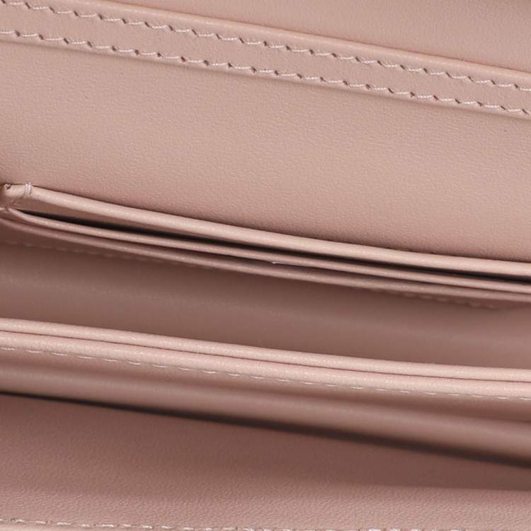 Pre Owned حقيبة جلد كاناج وردية مغبرة صغيرة ماي ديور ديور