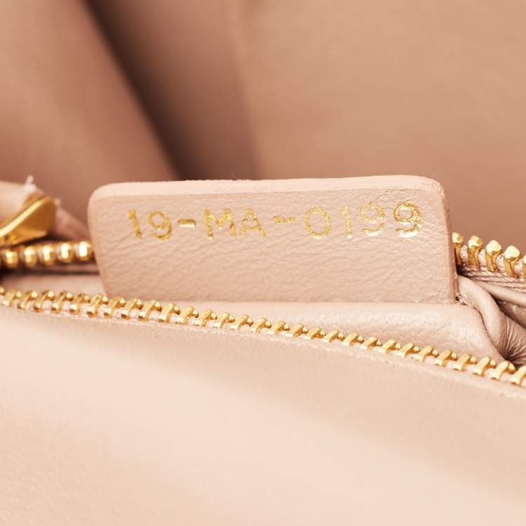 Pre Owned Dior 30 Montaigne Old Rose Leather Shoulder Bag