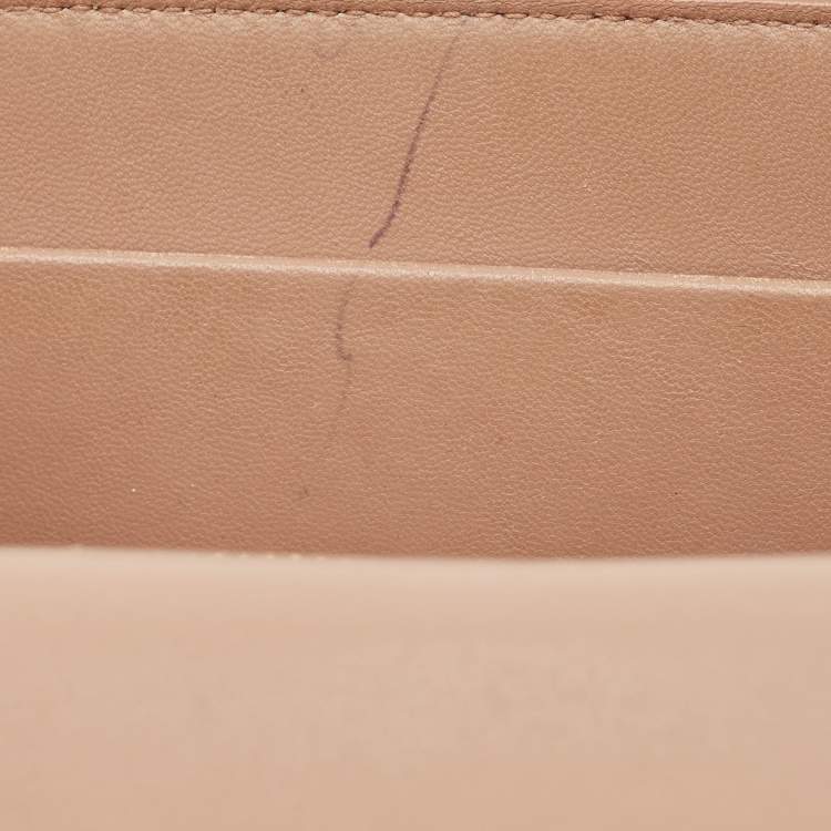 Pre Owned Dior 30 Montaigne Old Rose Leather Shoulder Bag