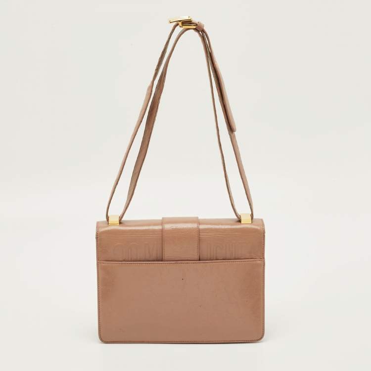 Pre Owned Dior 30 Montaigne Old Rose Leather Shoulder Bag