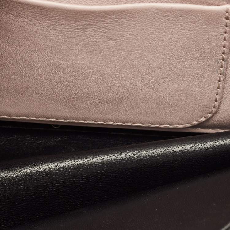 Pre Owned Dior Miss Dior Promenade Black Cannage Leather Chain Bag