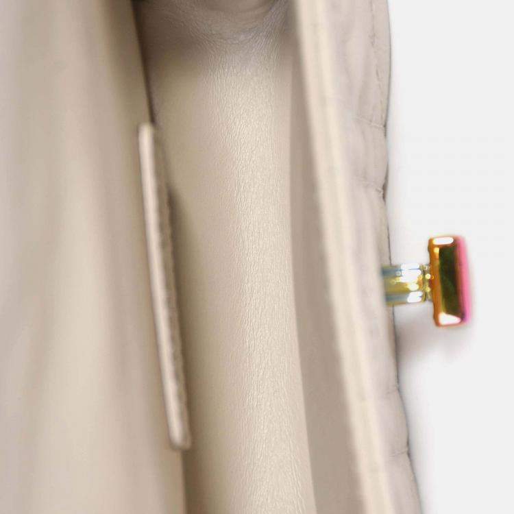 Pre Owned Christian Dior 2022 Beige Cannage Micro Caro Bag