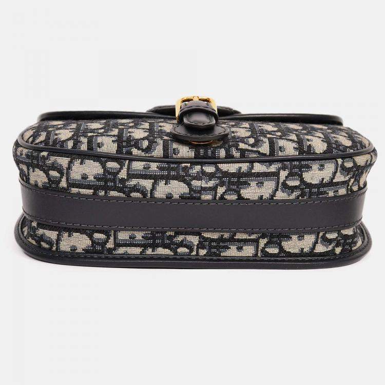 مملوكة مسبقًا Christian Dior Blue Oblique Medium Bobby Bag
