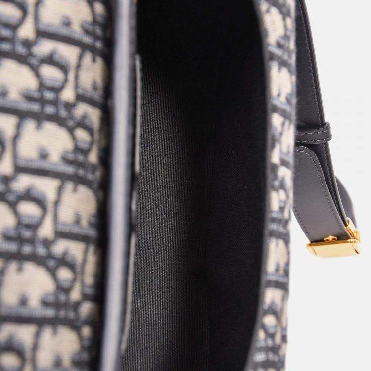 مملوكة مسبقًا Christian Dior Blue Oblique Medium Bobby Bag