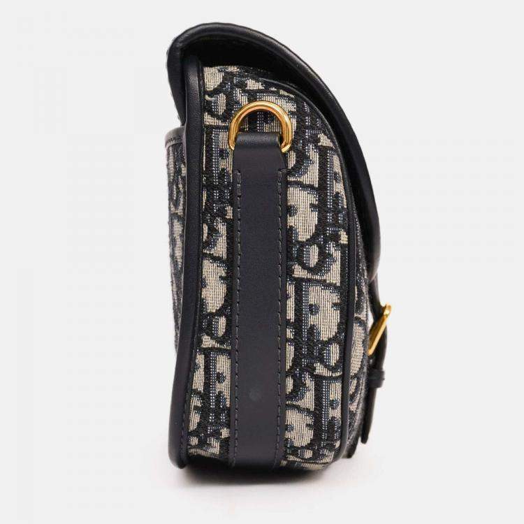 مملوكة مسبقًا Christian Dior Blue Oblique Medium Bobby Bag