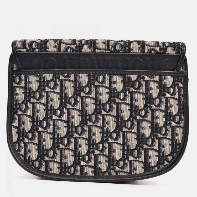 مملوكة مسبقًا Christian Dior Blue Oblique Medium Bobby Bag