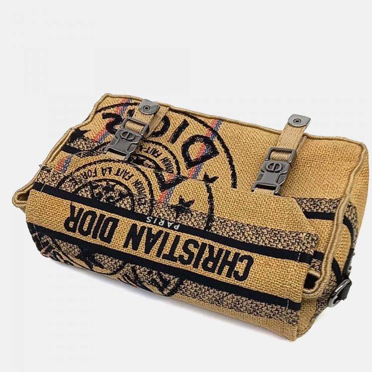 Pre Owned Dior Multicolor Fabric Camp Bag Small