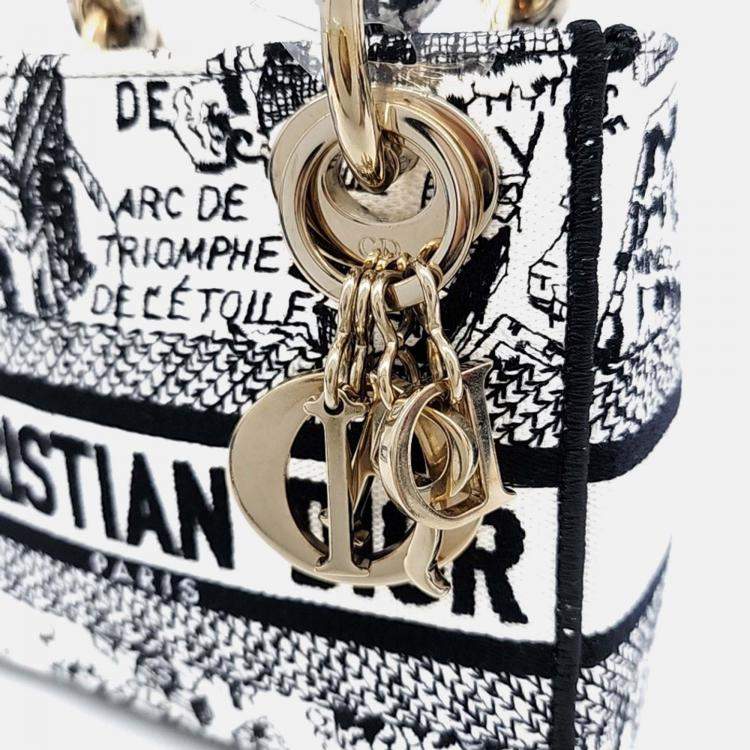 Pre Owned Dior Multicolor Fabric D-Lite Lady Bag Mini