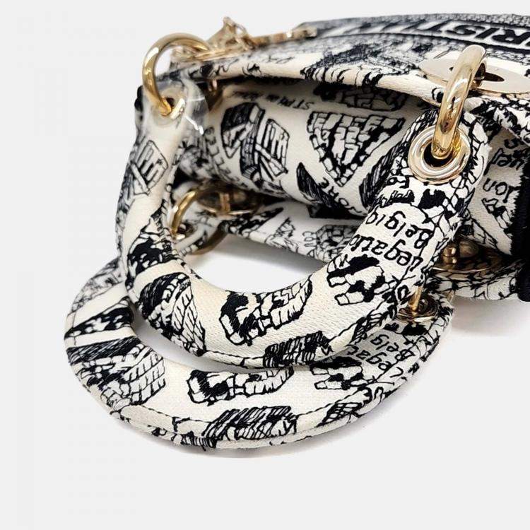 Pre Owned Dior Multicolor Fabric D-Lite Lady Bag Mini