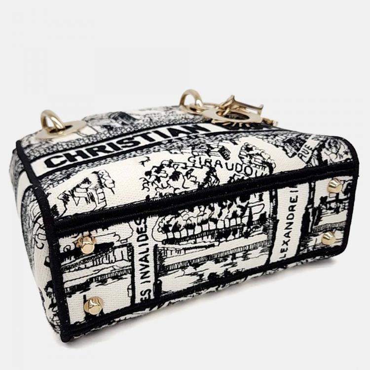 Pre Owned Dior Multicolor Fabric D-Lite Lady Bag Mini